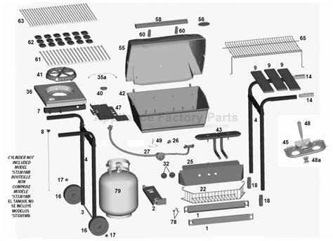 sunbeam portable gas grill parts